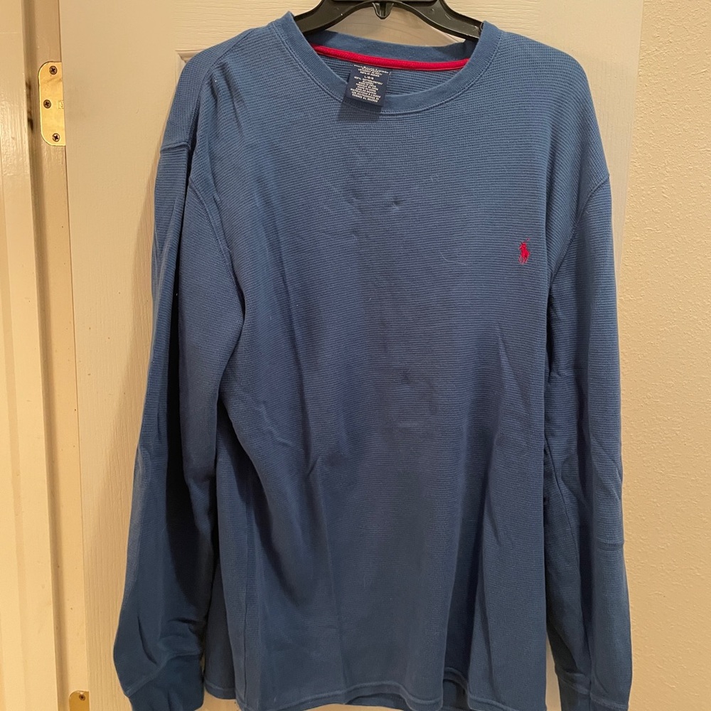 Polo Ralph Lauren Blue Crew Neck Shirt with Pants (Pic 4)